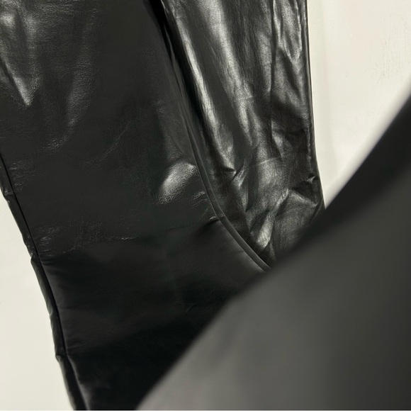 wilfred Women's Black faux Leather Pants 6 - Picture 5 of 12